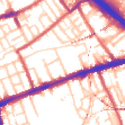 Daytime road noise heatmap for E3 2BD