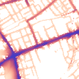 Daytime road noise heatmap for E3 2BG