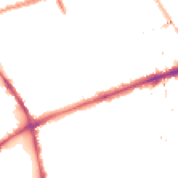 Night-time road noise heatmap for E3 2BG