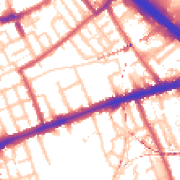 Daytime road noise heatmap for E3 2BJ