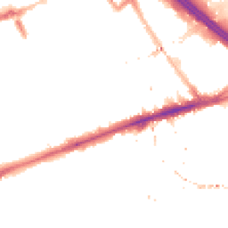 Night-time road noise heatmap for E3 2BN