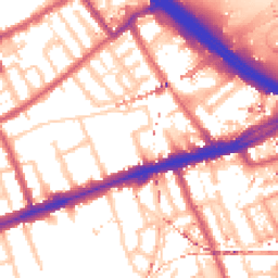 Daytime road noise heatmap for E3 2BP
