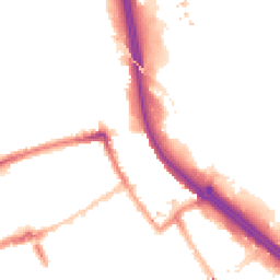 Night-time road noise heatmap for E3 2BT