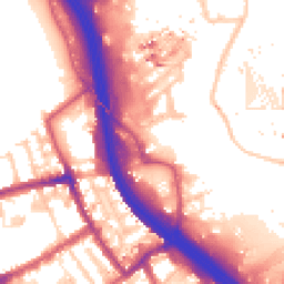 Daytime road noise heatmap for E3 2BX