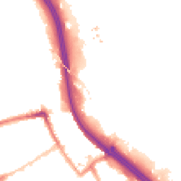Night-time road noise heatmap for E3 2BX