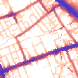 Daytime road noise heatmap for E3 2BY
