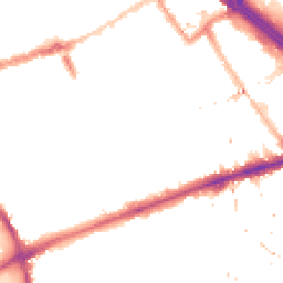 Night-time road noise heatmap for E3 2BZ