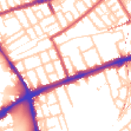 Daytime road noise heatmap for E3 2DA