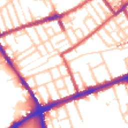 Daytime road noise heatmap for E3 2DB