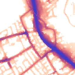 Daytime road noise heatmap for E3 2DE