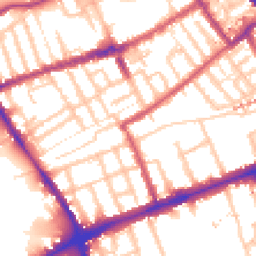 Daytime road noise heatmap for E3 2DG