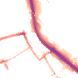Night-time road noise heatmap for E3 2DH