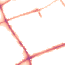 Night-time road noise heatmap for E3 2DQ