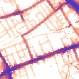 Daytime road noise heatmap for E3 2DR