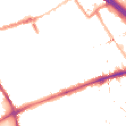 Night-time road noise heatmap for E3 2DR