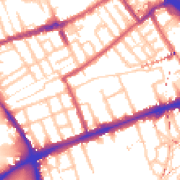 Daytime road noise heatmap for E3 2DW