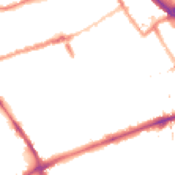 Night-time road noise heatmap for E3 2EJ