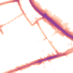 Night-time road noise heatmap for E3 2GU