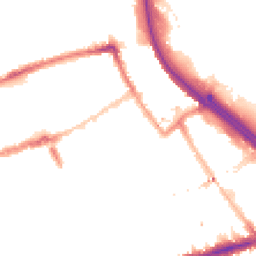 Night-time road noise heatmap for E3 2HZ