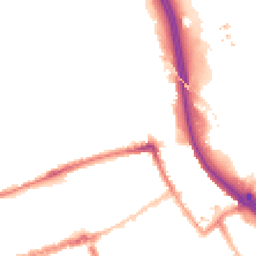 Night-time road noise heatmap for E3 2JA