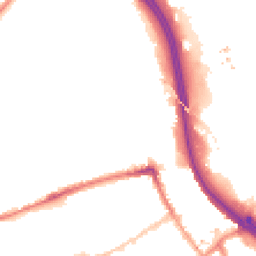 Night-time road noise heatmap for E3 2JN