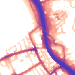 Daytime road noise heatmap for E3 2LH