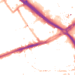 Night-time road noise heatmap for E3 2QB
