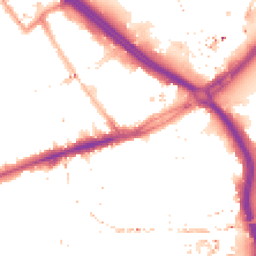 Night-time road noise heatmap for E3 2SG