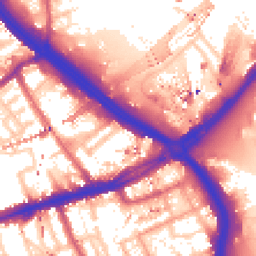Daytime road noise heatmap for E3 2TP