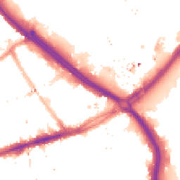 Night-time road noise heatmap for E3 2TP