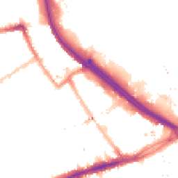 Night-time road noise heatmap for E3 2TR