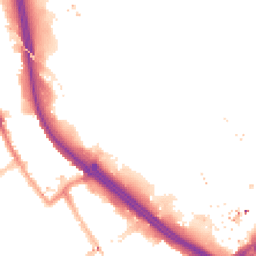 Night-time road noise heatmap for E3 2TT
