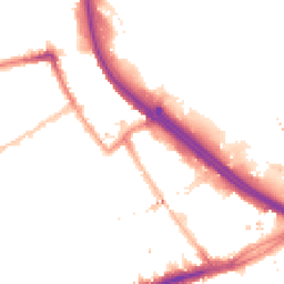 Night-time road noise heatmap for E3 2ZE