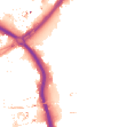 Night-time road noise heatmap for E3 3AF