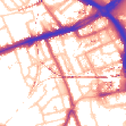 Daytime road noise heatmap for E3 3AZ