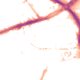 Night-time road noise heatmap for E3 3AZ