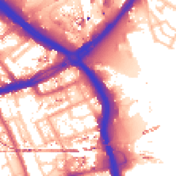Daytime road noise heatmap for E3 3BU