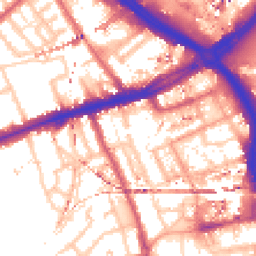 Daytime road noise heatmap for E3 3ES