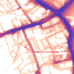Daytime road noise heatmap for E3 3HQ