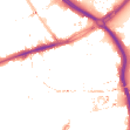 Night-time road noise heatmap for E3 3HQ