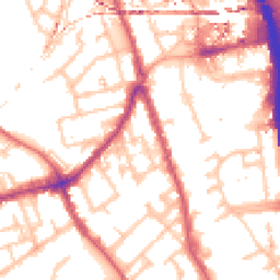 Daytime road noise heatmap for E3 3QS