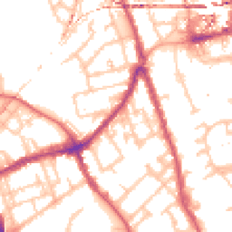 Daytime road noise heatmap for E3 3QX