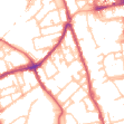 Daytime road noise heatmap for E3 3RS