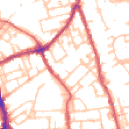 Daytime road noise heatmap for E3 3RZ