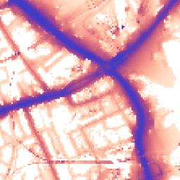 Daytime road noise heatmap for E3 3YG