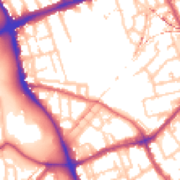 Daytime road noise heatmap for E3 4BL