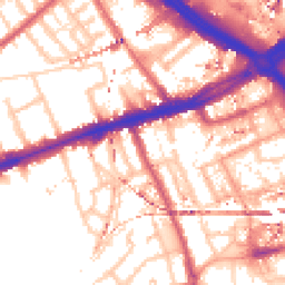 Daytime road noise heatmap for E3 4DS