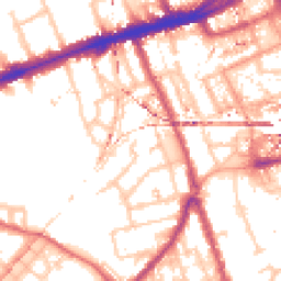 Daytime road noise heatmap for E3 4EZ