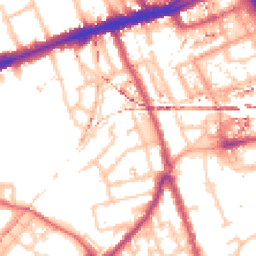 Daytime road noise heatmap for E3 4HF