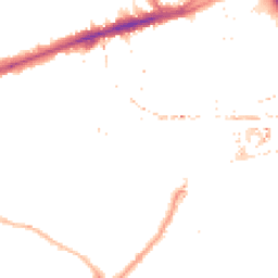 Night-time road noise heatmap for E3 4HF